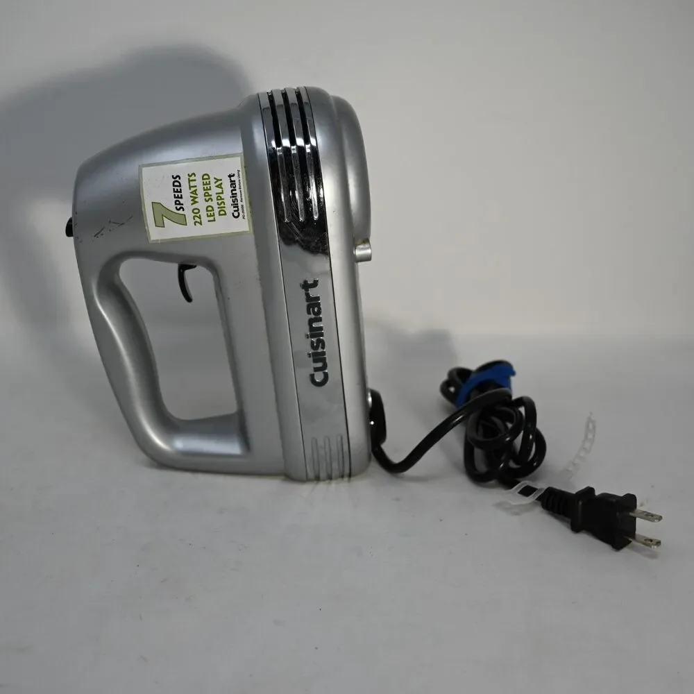 Cuisinart HM-70 7-Speed 220W Hand Mixer Tested Works No Beaters